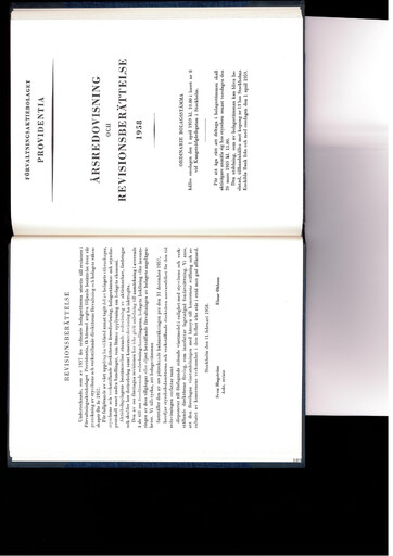 Thumbnail Investor AB Annual Report 1958