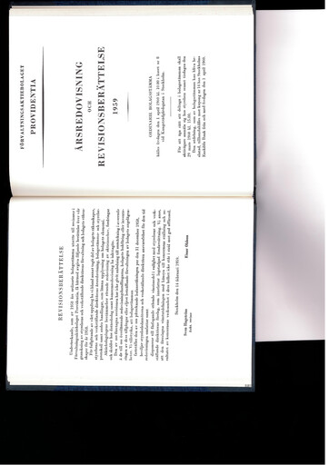 Thumbnail Investor AB Annual Report 1959