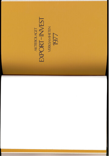 Thumbnail Investor AB Annual Report 1977
