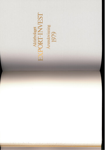 Thumbnail Investor AB Annual Report 1979