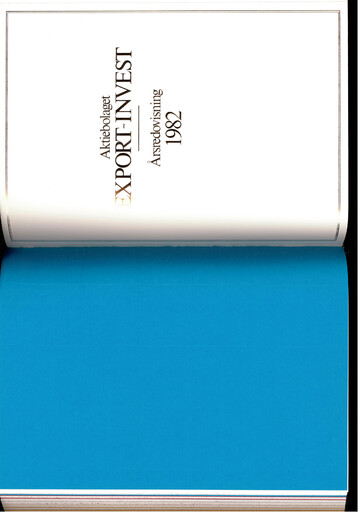 Thumbnail Investor AB Annual Report 1982