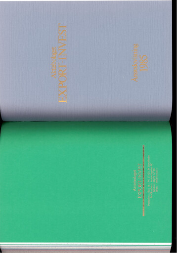 Thumbnail Investor AB Annual Report 1985