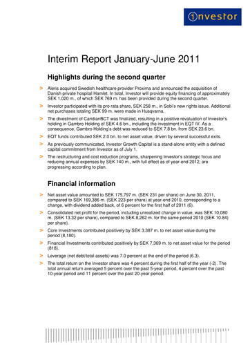 Thumbnail Investor AB Half-year Report 2011-h1