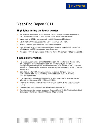Vorschaubild Investor AB Quartalsbericht 2011-q4