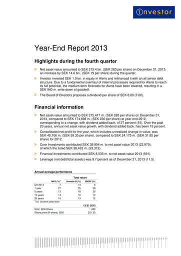 Vorschaubild Investor AB Quartalsbericht 2013-q4