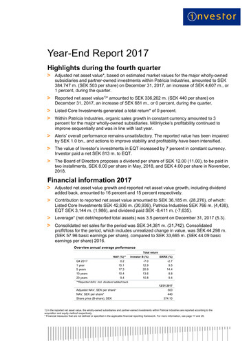 Vorschaubild Investor AB Quartalsbericht 2017-q4