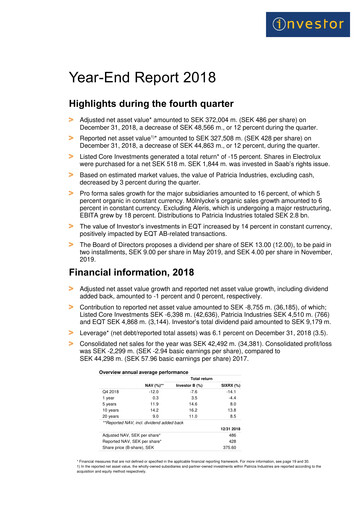 Vorschaubild Investor AB Quartalsbericht 2018-q4