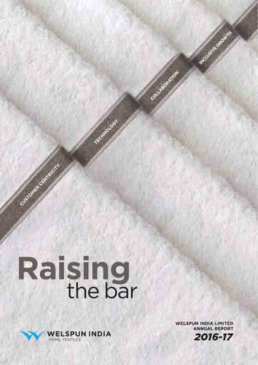 Thumbnail Welspun India Annual Report 2016-2017