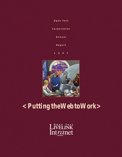 Thumbnail OpenText Annual Report 1997