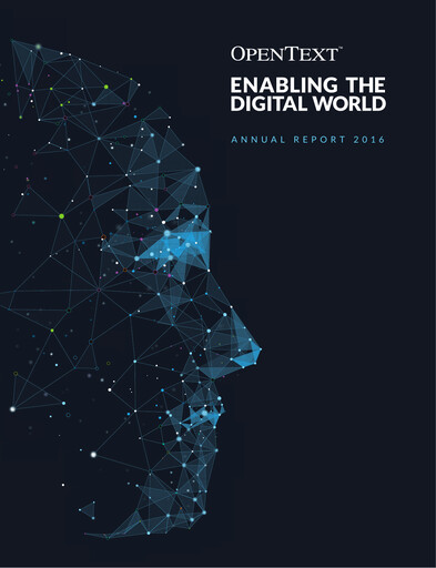 Thumbnail OpenText Annual Report 2016