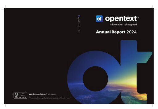 Thumbnail OpenText Annual Report 2024