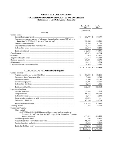 Miniature OpenText Rapport trimestriel 2008-q2