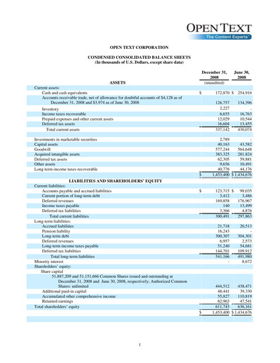 Miniature OpenText Rapport trimestriel 2009-q2
