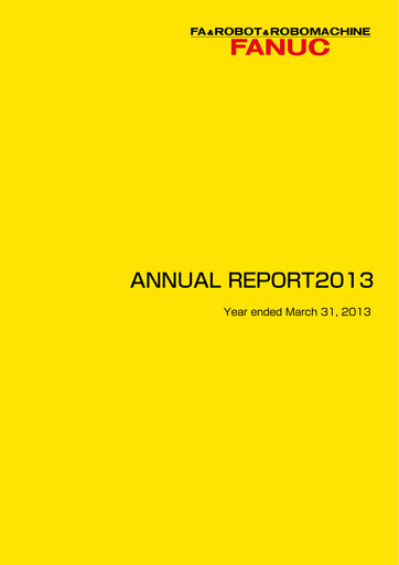 Thumbnail Fanuc Annual Report 2013