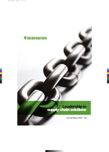 Vorschaubild Redington India Jahresbericht 2007-2008