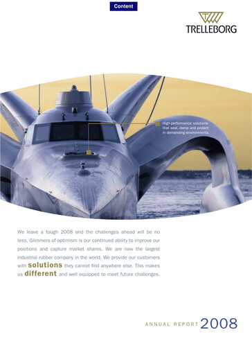 Thumbnail Trelleborg AB Annual Report 2008