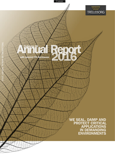 Thumbnail Trelleborg AB Annual Report 2016