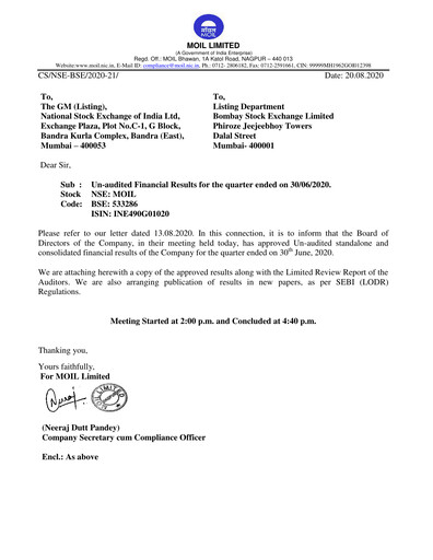 Thumbnail MOIL Quarterly Report 2020-q1