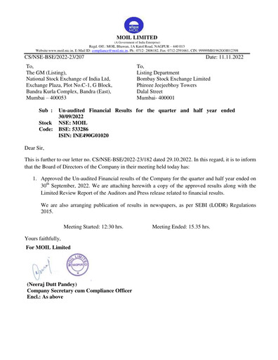 Thumbnail MOIL Quarterly Report 2022-q2