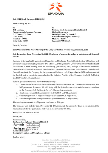 Thumbnail Spandana Sphoorty Financial Quarterly Report 2021-q2