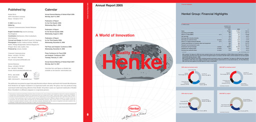 Thumbnail Henkel Annual Report 2005