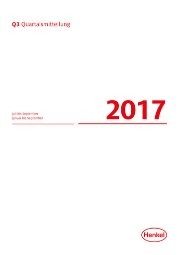 Thumbnail Henkel Quarterly Report 2017-q3