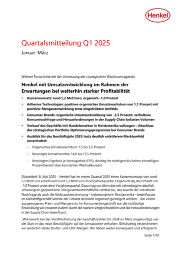 Thumbnail Henkel Quarterly Report 2025-q1