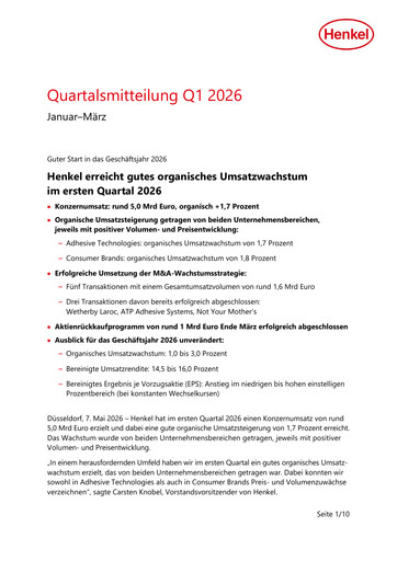 Thumbnail Henkel Quarterly Report 2026-q1