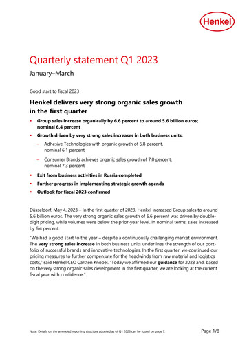 Thumbnail Henkel Quarterly Report 2023-q1