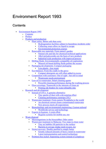 Miniature Henkel Rapport de durabilité 1993