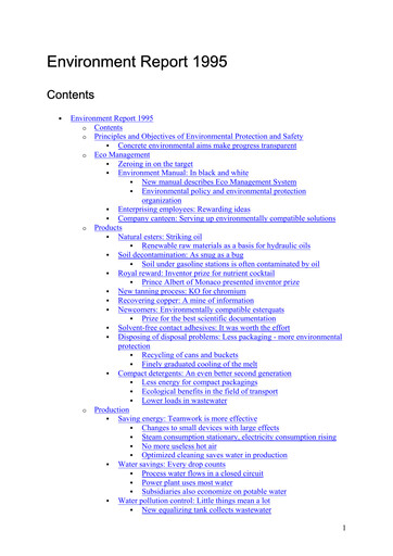 Miniature Henkel Rapport de durabilité 1995