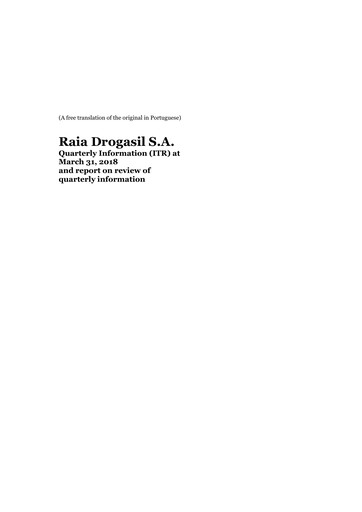 Thumbnail RaiaDrogasil Financial Statement 2018-q1