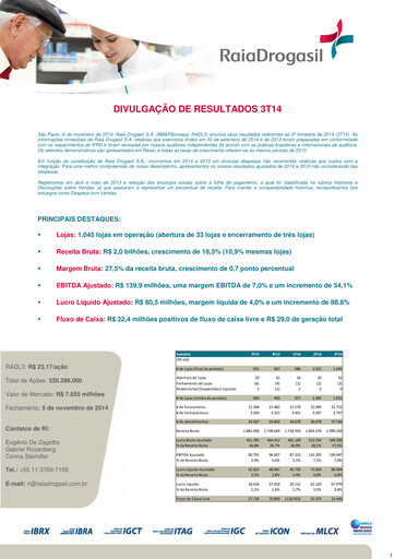 Thumbnail RaiaDrogasil Quarterly Report 2014-q3