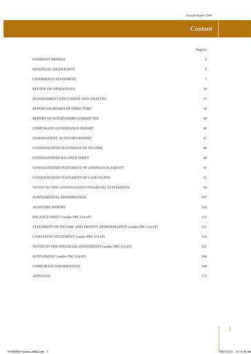 Thumbnail Yankuang Energy (Yanzhou Coal Mining) Annual Report 2006