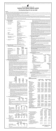 Miniature Yankuang Energy (Yanzhou Coal Mining) Rapport trimestriel 2002-q1