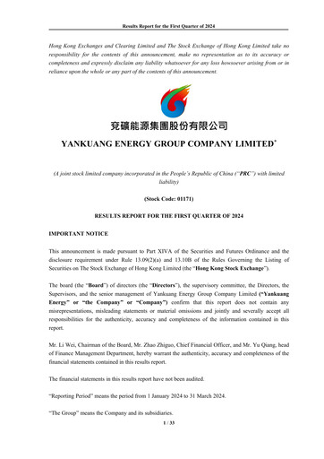 Miniature Yankuang Energy (Yanzhou Coal Mining) Rapport trimestriel 2024-q1