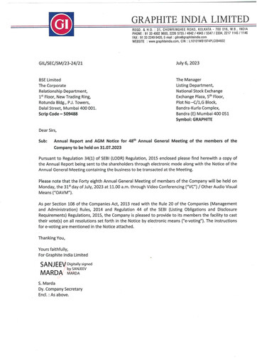 Thumbnail Graphite India Annual Report 2022-2023