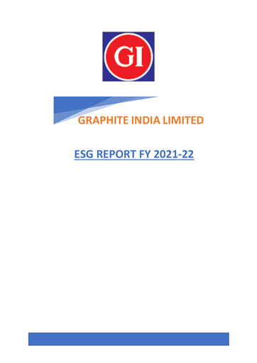 Thumbnail Graphite India ESG Report 2021-2022