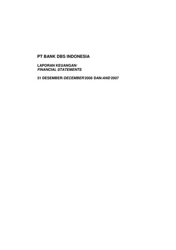 Thumbnail DBS Group Financial Statement 2008