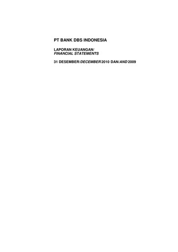 Thumbnail DBS Group Financial Statement 2010