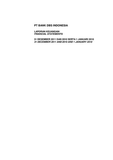 Thumbnail DBS Group Financial Statement 2011
