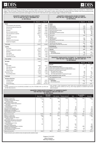 Thumbnail DBS Group Half-year Report 2015-h1
