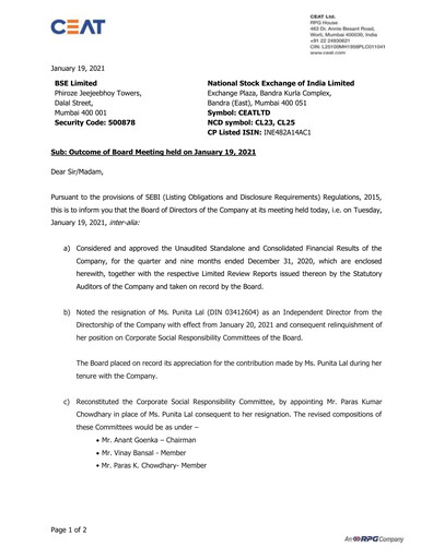 Thumbnail CEAT Quarterly Report 2020-q3