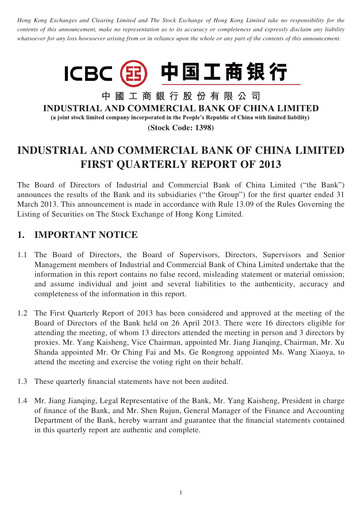 Thumbnail ICBC Quarterly Report 2013-q1