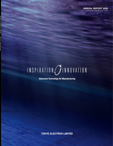 Vorschaubild Tokyo Electron Jahresbericht 2008
