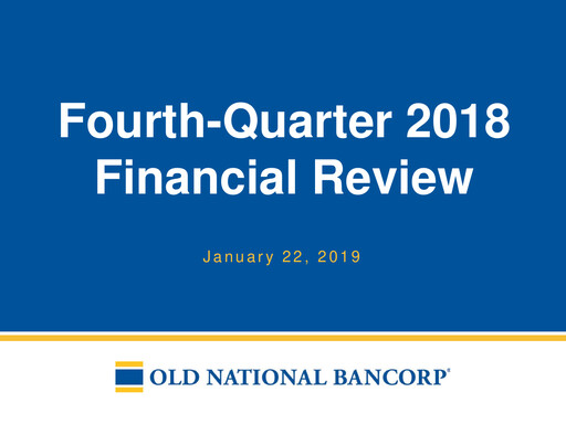 Vorschaubild Old National Bank
 Quartalsbericht 2018-q4