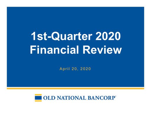 Vorschaubild Old National Bank
 Quartalsbericht 2020-q1
