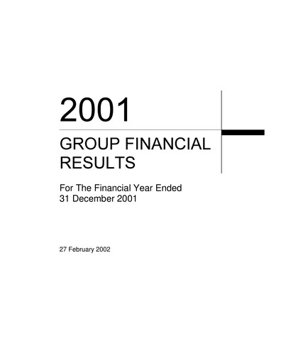 Thumbnail OCBC Bank Financial Statement 2001