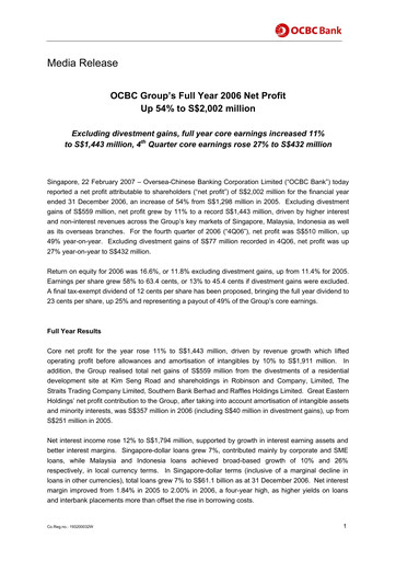 Thumbnail OCBC Bank Financial Statement 2006