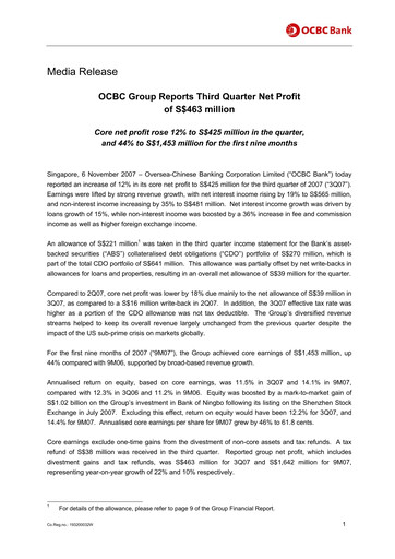 Thumbnail OCBC Bank Financial Statement 2007-9m